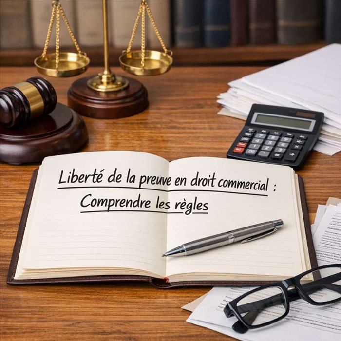 Liberté de la preuve en droit commercial : règles et limites