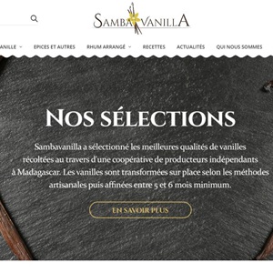 SAMBAVANILLA, un site e-commerce sur l'alimentation